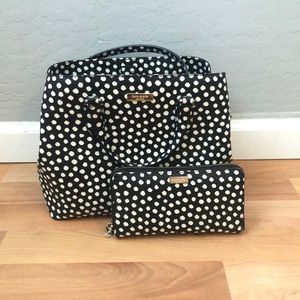Kate Spade Musical Dot Purse w/ wallet and strap